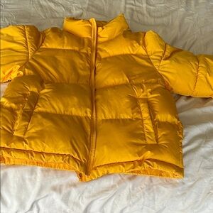 Forever 21 Vibrant Yellow Kids Puffer Jacket